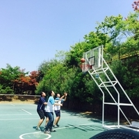 열린교회 학생부 농구 경기